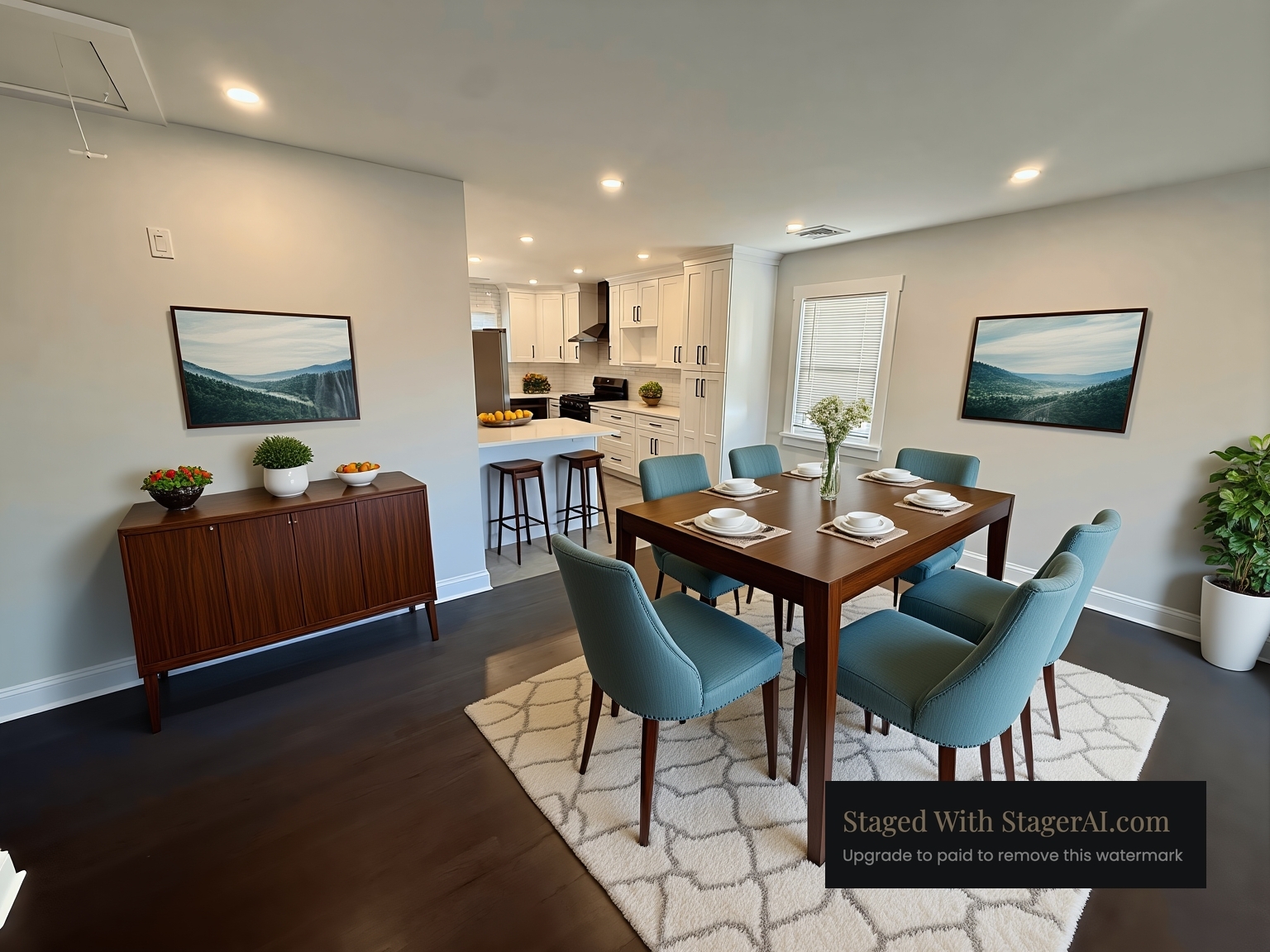 Staged Dining Room